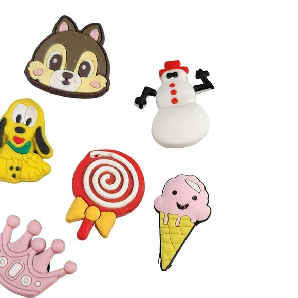 Crocs Charms Jibbitz Other Brands Crown Kitty Sofia Unicorn Ballet Lot Of 15 - Picture 3 of 6